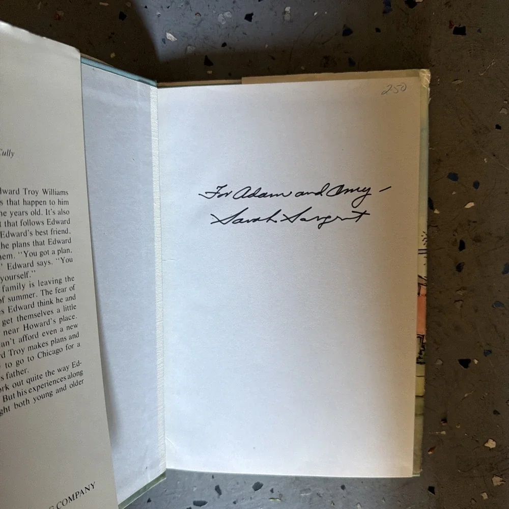 Edward Troy And The Witch Cat by Sarah Sargent 1978 Vintage HCDJ Signed 1st Ed